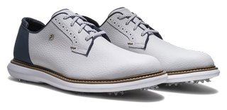 FootJoy FJ Traditions Blucher zapatos de golf para hombre, blanco/azul/tostado