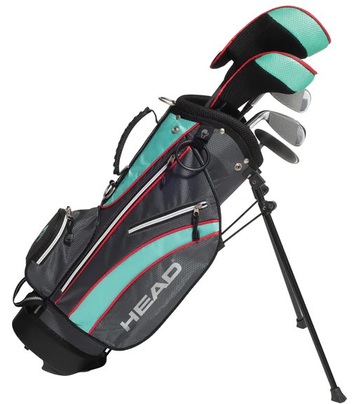 Head 5PC junior set de golf, grafito, +bolsa stand (hasta 114 cm, 3-5 años), teal/gris