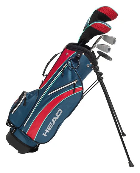 Head 5PC junior set de golf, grafito, +bolsa stand, rojo/azul