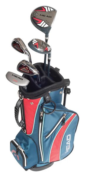 Head 5PC junior set de golf, grafito, +bolsa stand, rojo/azul