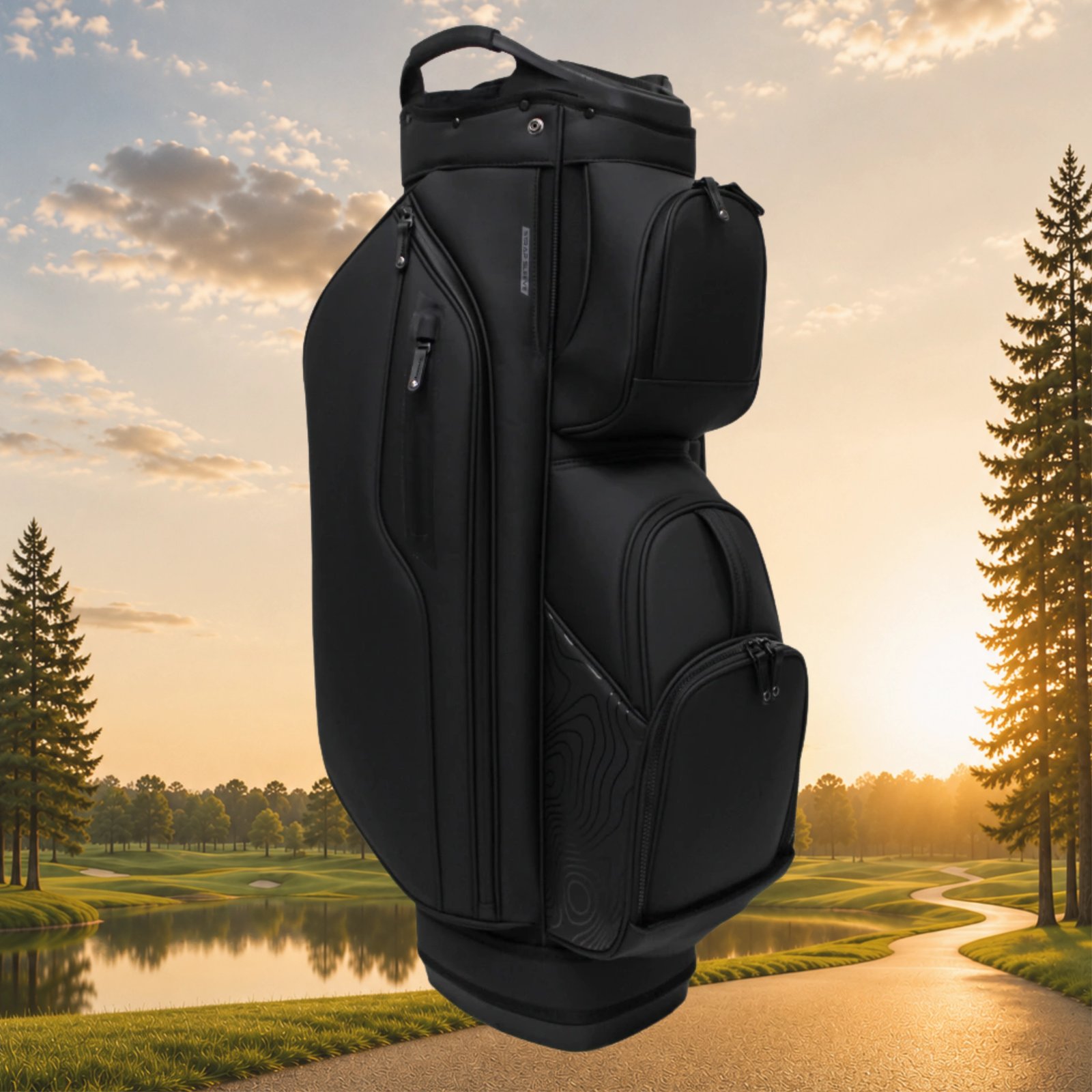 Head Golf PU Leather Premium Neutral NA cart bag, negro