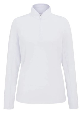 PING Abigale Performance Fleece sudadera de mujer, blanca