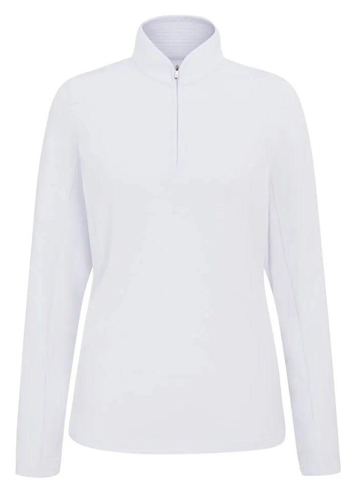 PING Abigale Performance Fleece sudadera de mujer, blanca