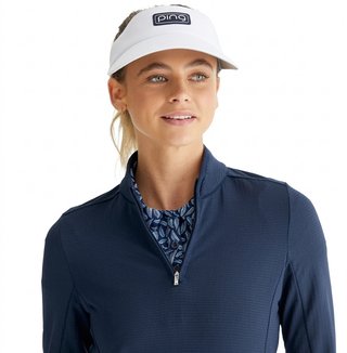 PING Abigale Performance Fleece sudadera de mujer, navy