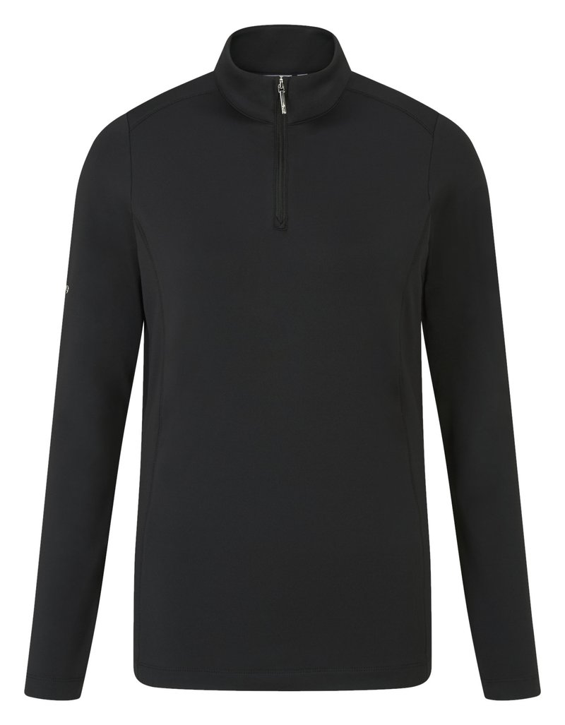 PING Aveline Half Zip de manga larga dámské polo, negro