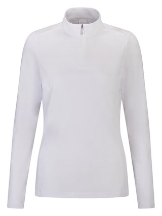 PING Aveline Half Zip de manga larga para mujer, blanco
