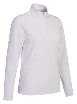 PING Aveline Half Zip de manga larga para mujer, blanco
