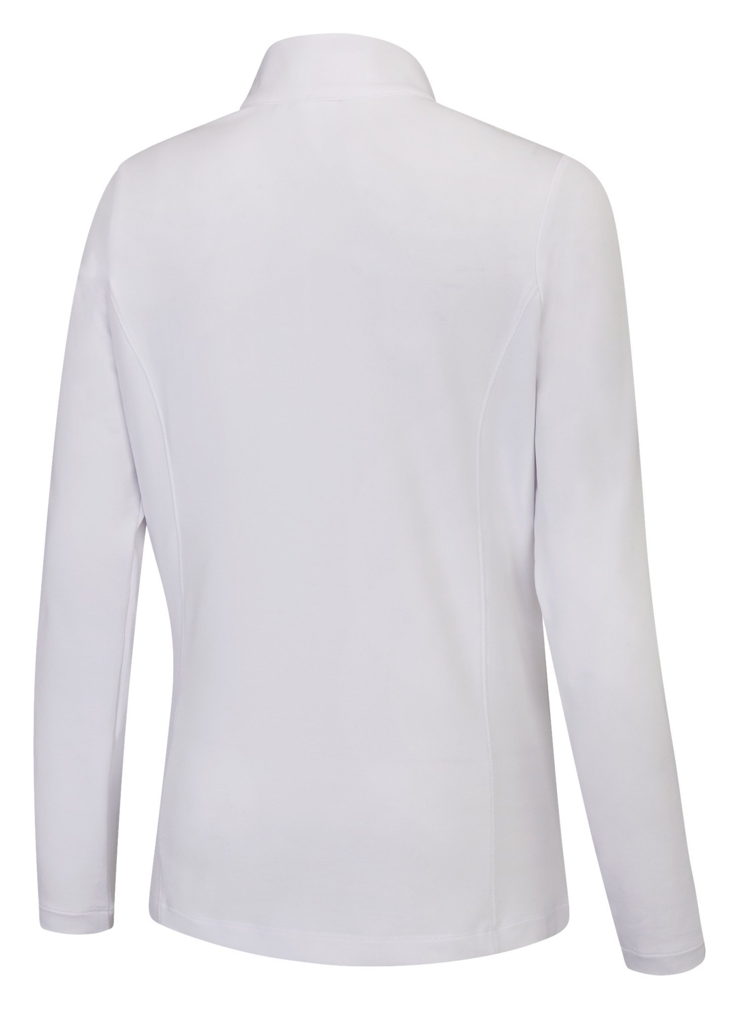 PING Aveline Half Zip de manga larga para mujer, blanco