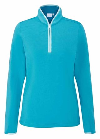 PING Abigale Performance Fleece sudadera de mujer, turquesa