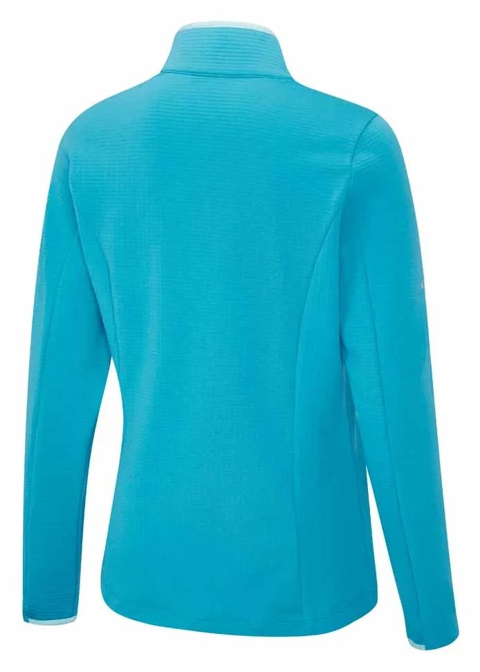 PING Abigale Performance Fleece sudadera de mujer, turquesa