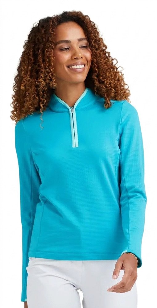 PING Abigale Performance Fleece sudadera de mujer, turquesa