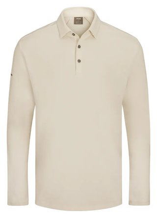 PING Demitri Longsleeve polo de hombre, egret