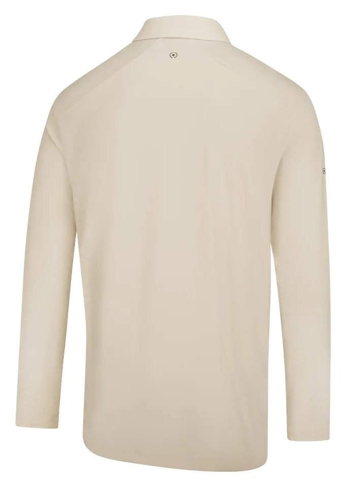 PING Demitri Longsleeve polo de hombre, egret