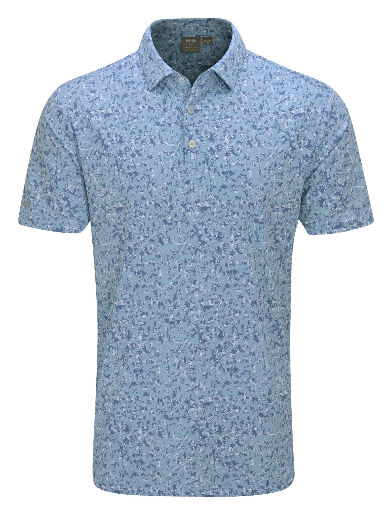 PING Gilmore polo de hombre, dusty blue multi