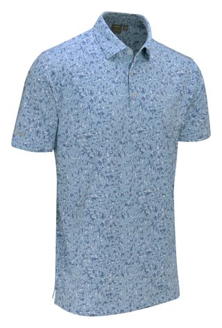 PING Gilmore polo de hombre, dusty blue multi