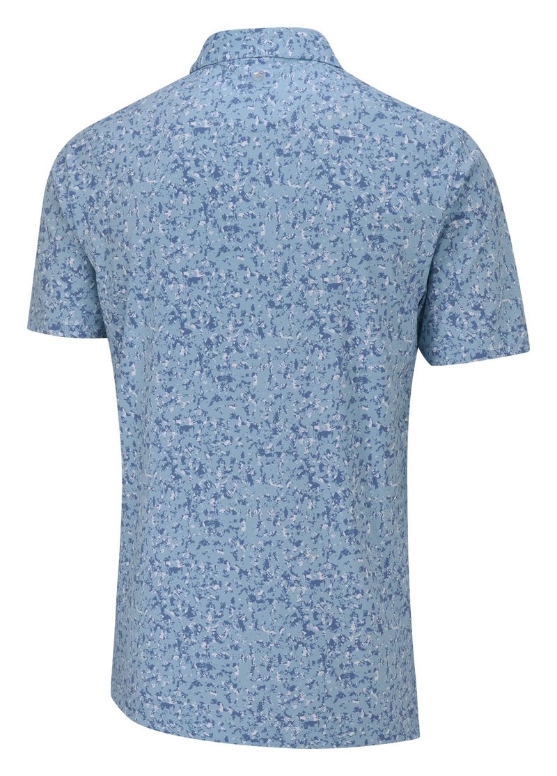 PING Gilmore polo de hombre, dusty blue multi