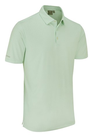 PING Gilmore polo de hombre, jade/blanco