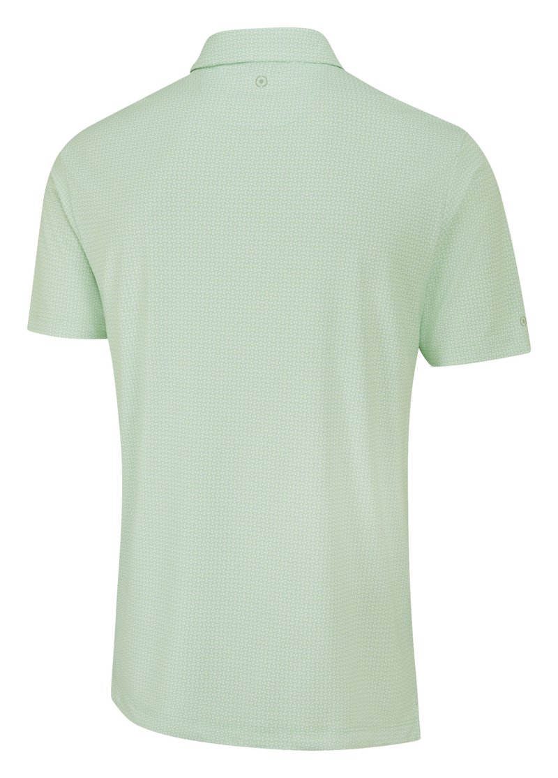 PING Gilmore polo de hombre, jade/blanco