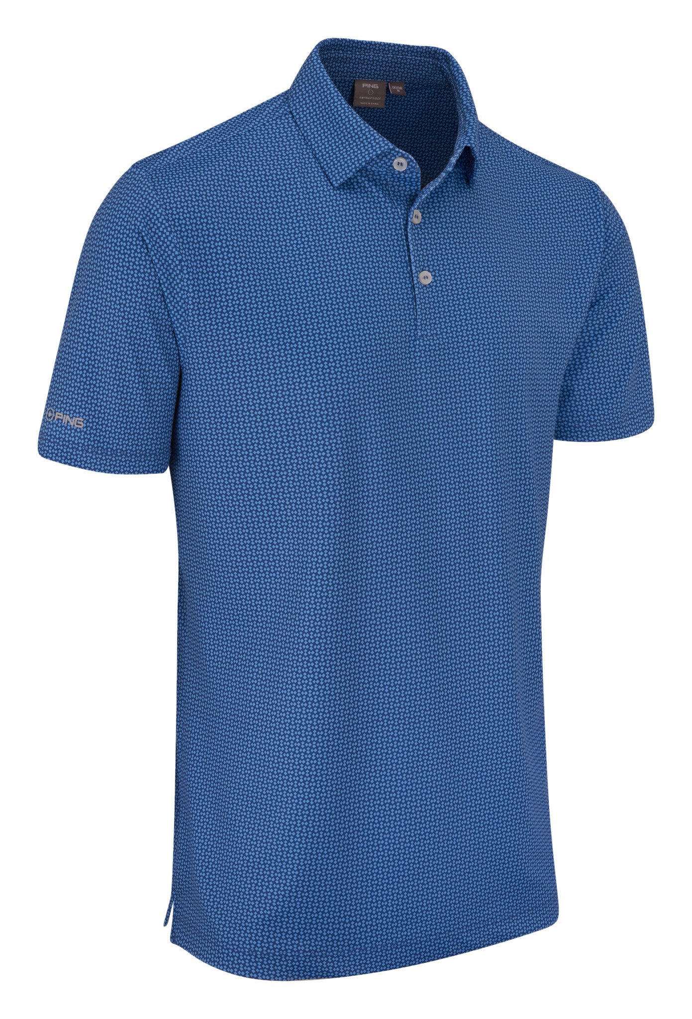 PING Gilmore polo de hombre, midnight/infinity blue