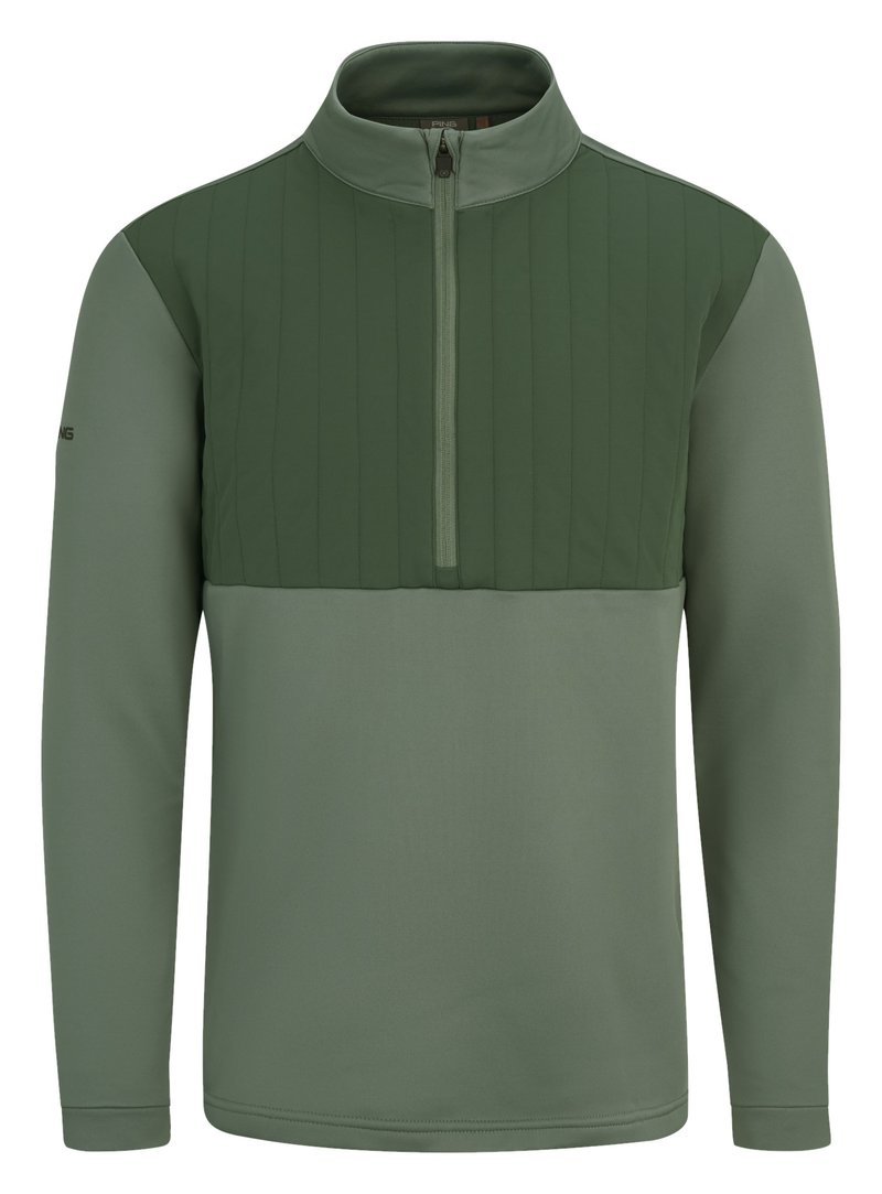 PING Ezra sudadera de hombre, laurel/gorse green