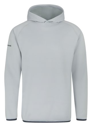 PING Saul sudadera con capucha para hombre, plateada