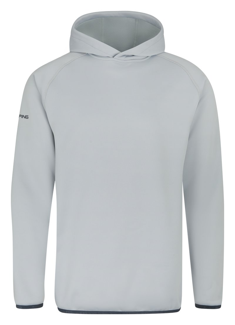 PING Saul sudadera con capucha para hombre, plateada