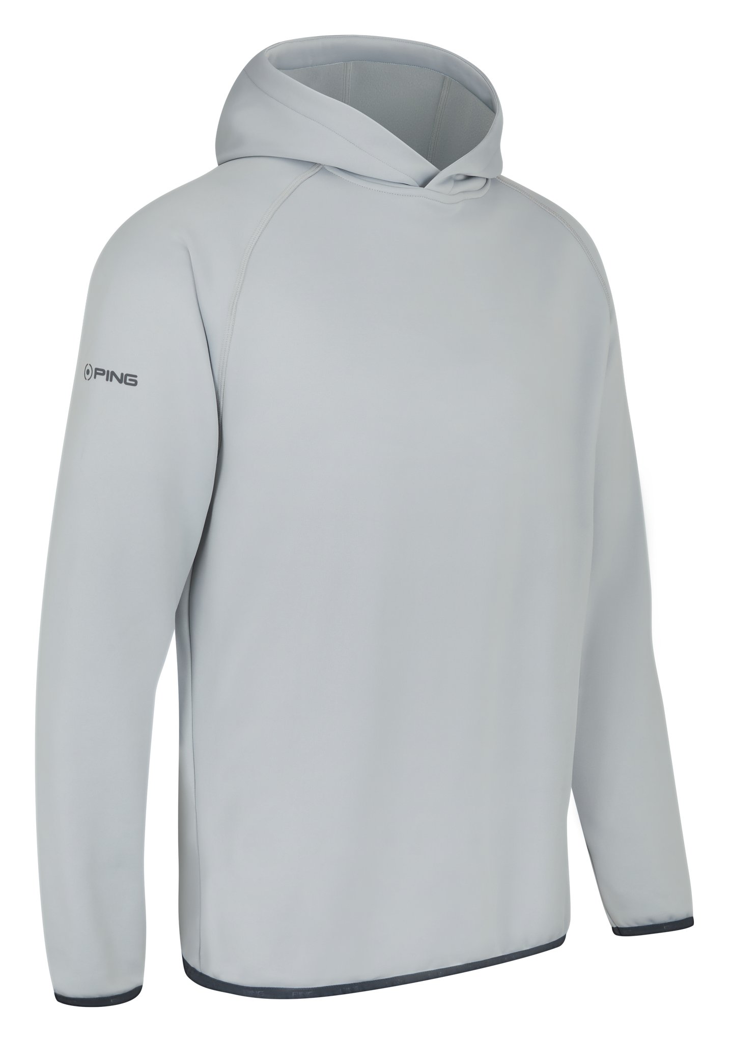PING Saul sudadera con capucha para hombre, plateada