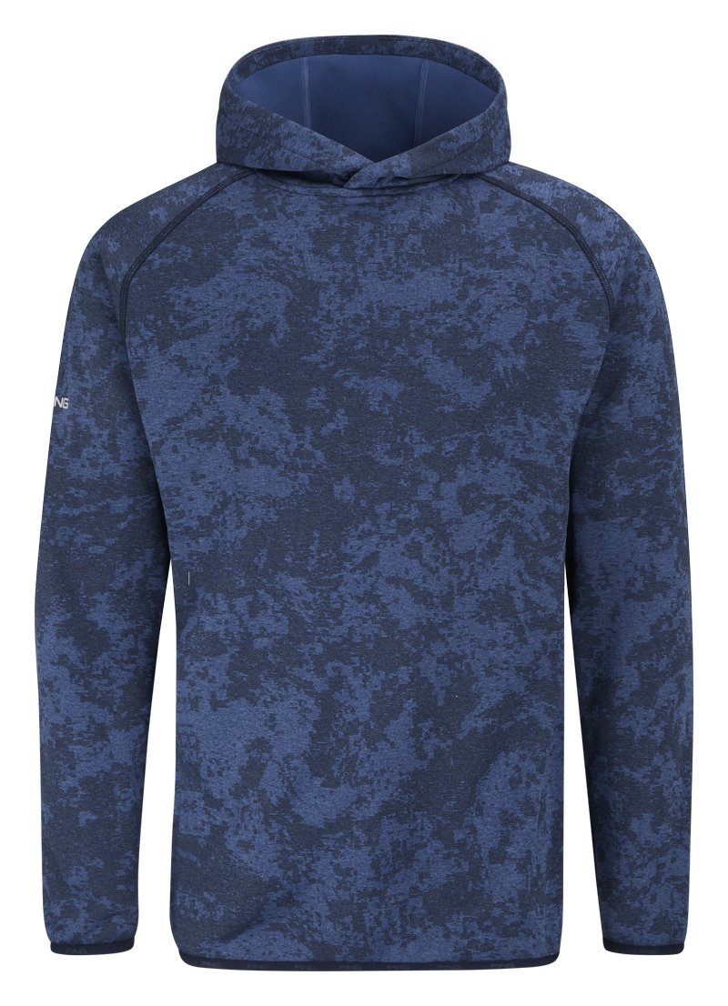 PING Saul sudadera con capucha para hombre, deep sea blue camo