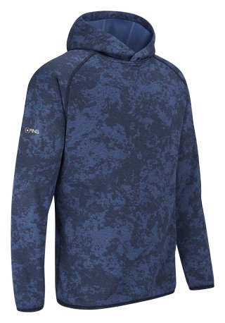 PING Saul sudadera con capucha para hombre, deep sea blue camo