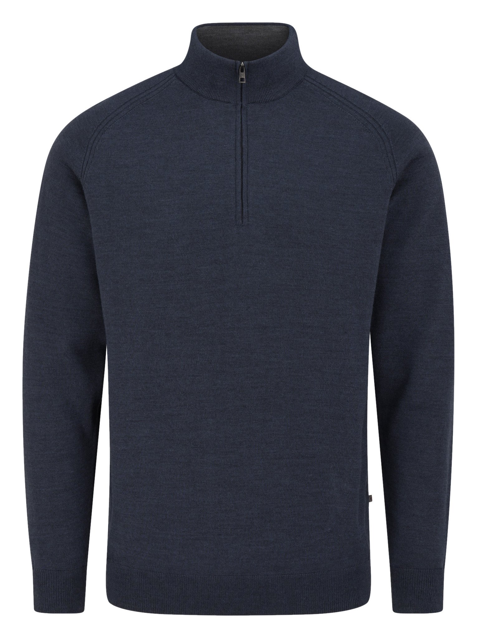 PING Hugh sudadera de capa intermedia para hombre, azul marino jaspeado