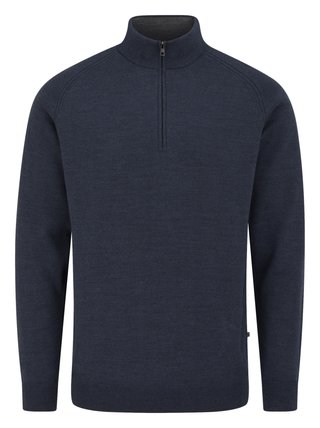 PING Hugh sudadera de capa intermedia para hombre, azul marino jaspeado