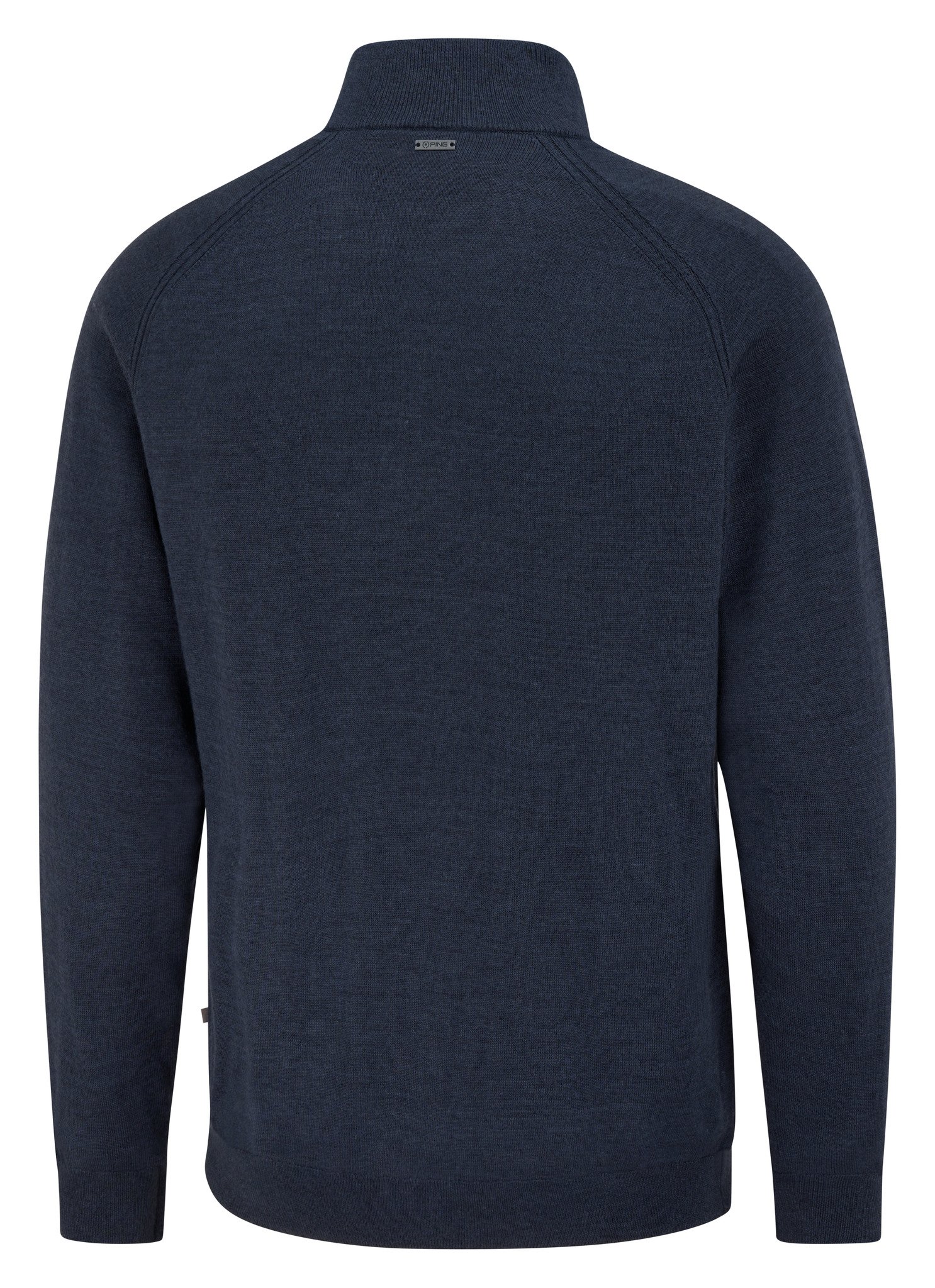 PING Hugh sudadera de capa intermedia para hombre, azul marino jaspeado