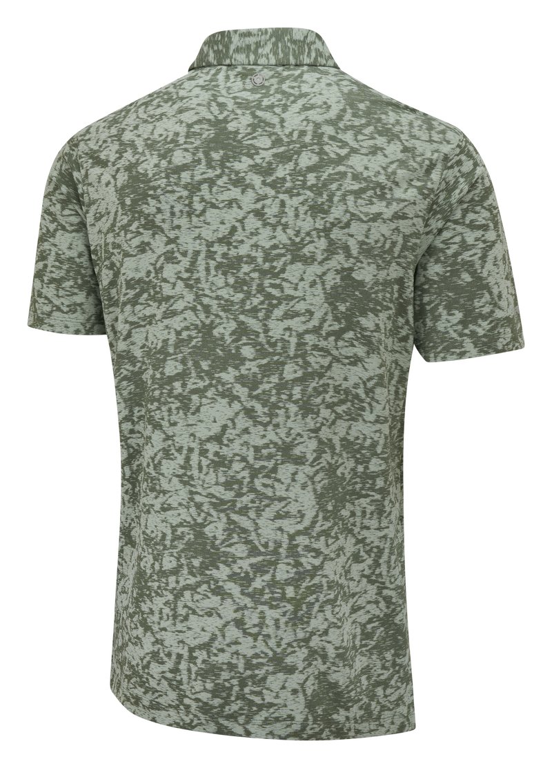 PING Marek Camo Jacquard polo de hombre, jade multi