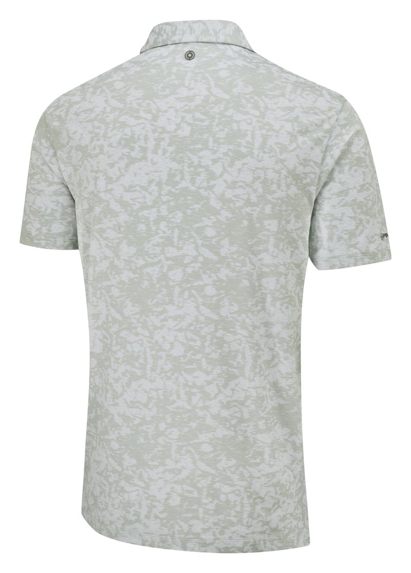 PING Marek Camo Jacquard polo de hombre, silver multi