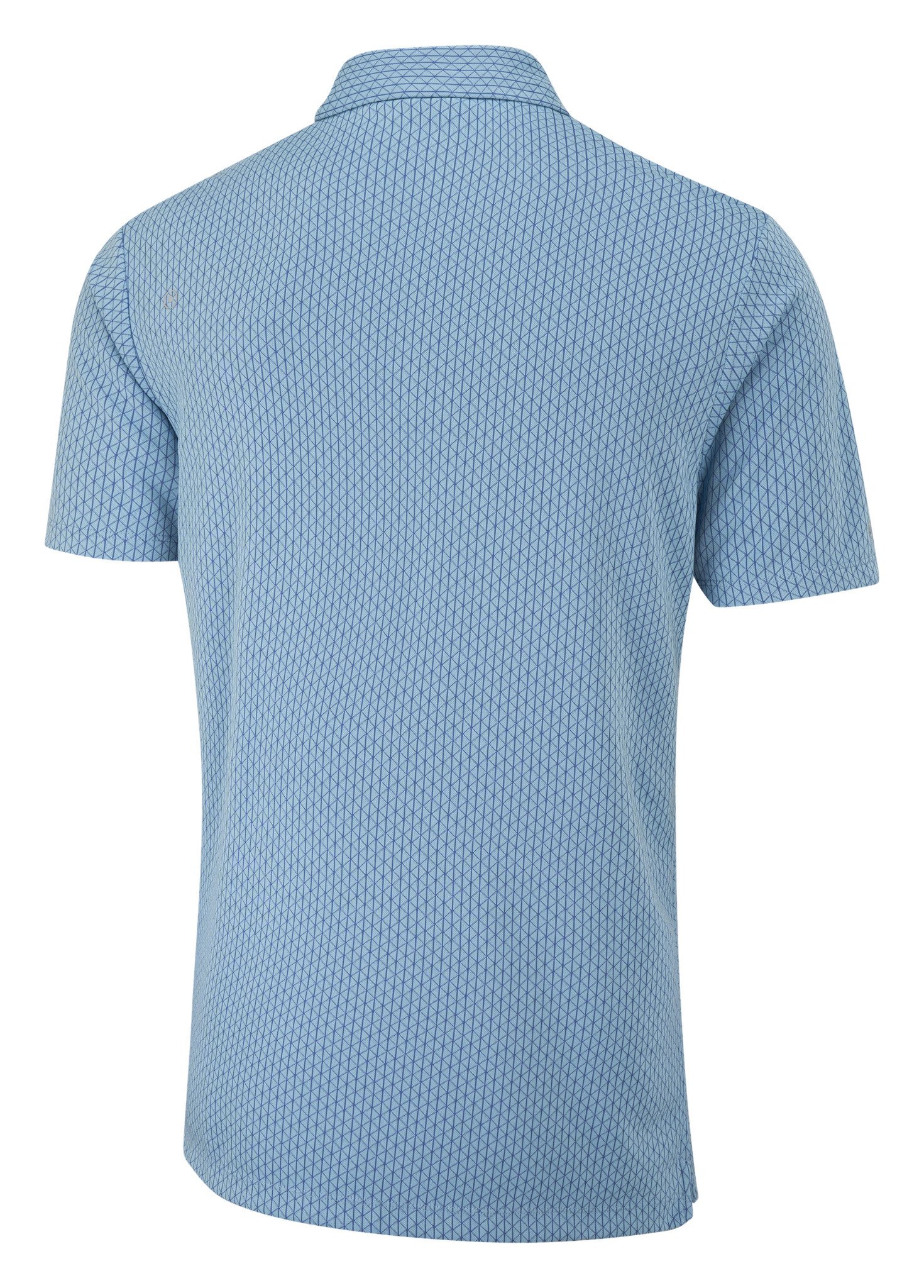 PING Hershel polo de hombre, dusty blue multi