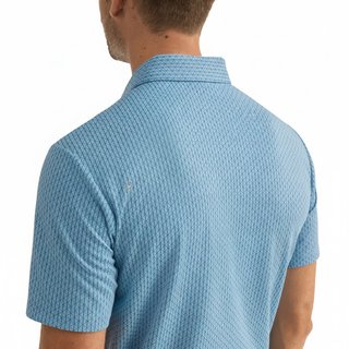 PING Hershel polo de hombre, dusty blue multi