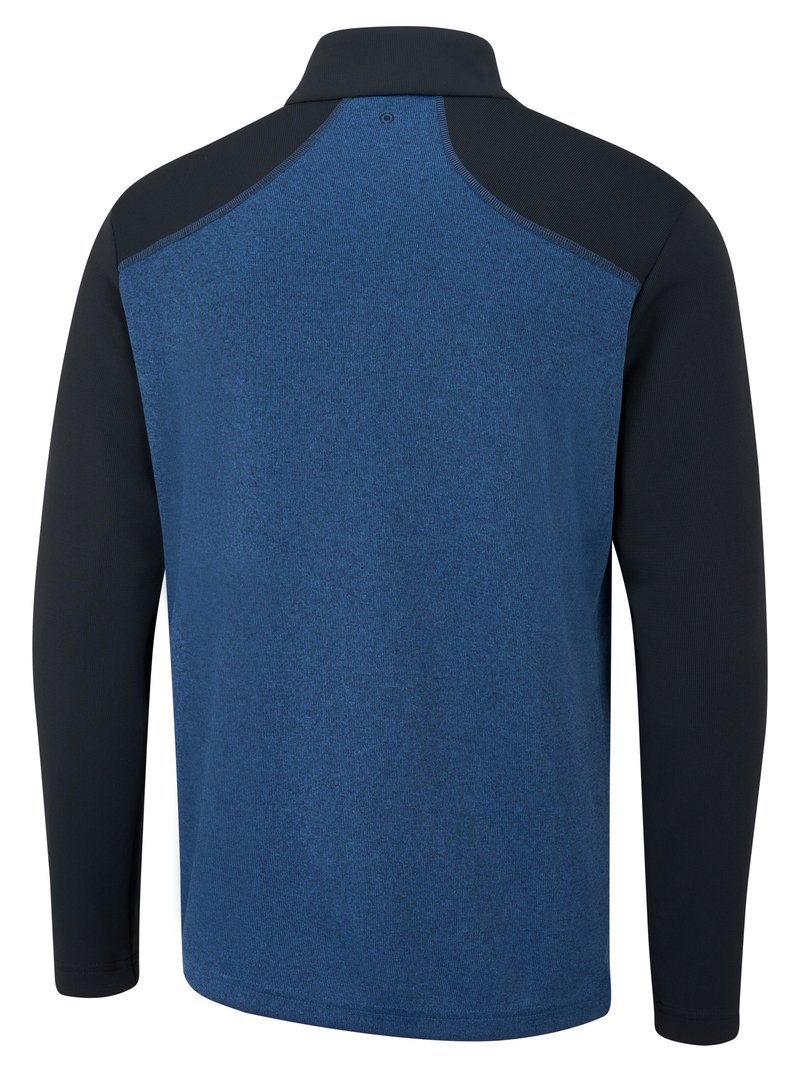 PING Ramsey half zip ribbed fleece jersey de hombre, inky marl/navy
