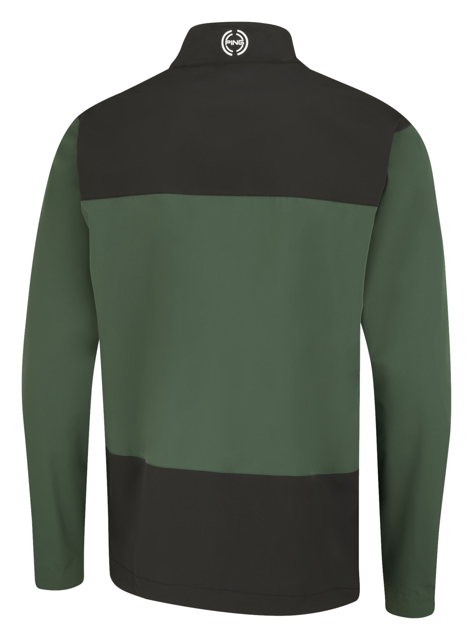 PING AquaDrive chaqueta impermeable de hombre, verde gorse/negro