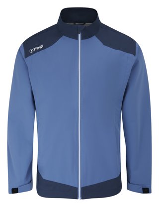 PING AquaDrive chaqueta impermeable para hombre, harbour blue/oxford blue