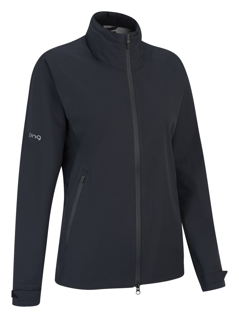 PING AquaDrive chaqueta impermeable de mujer, negra
