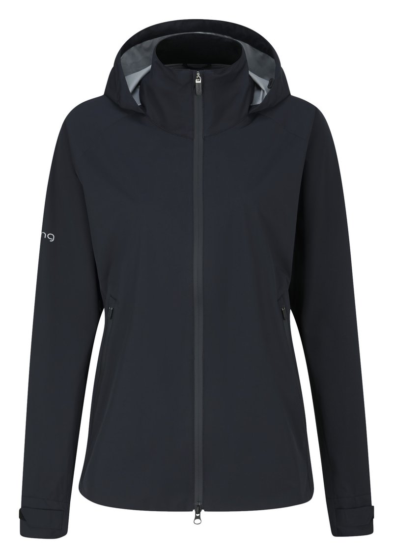 PING AquaDrive chaqueta impermeable de mujer, negra