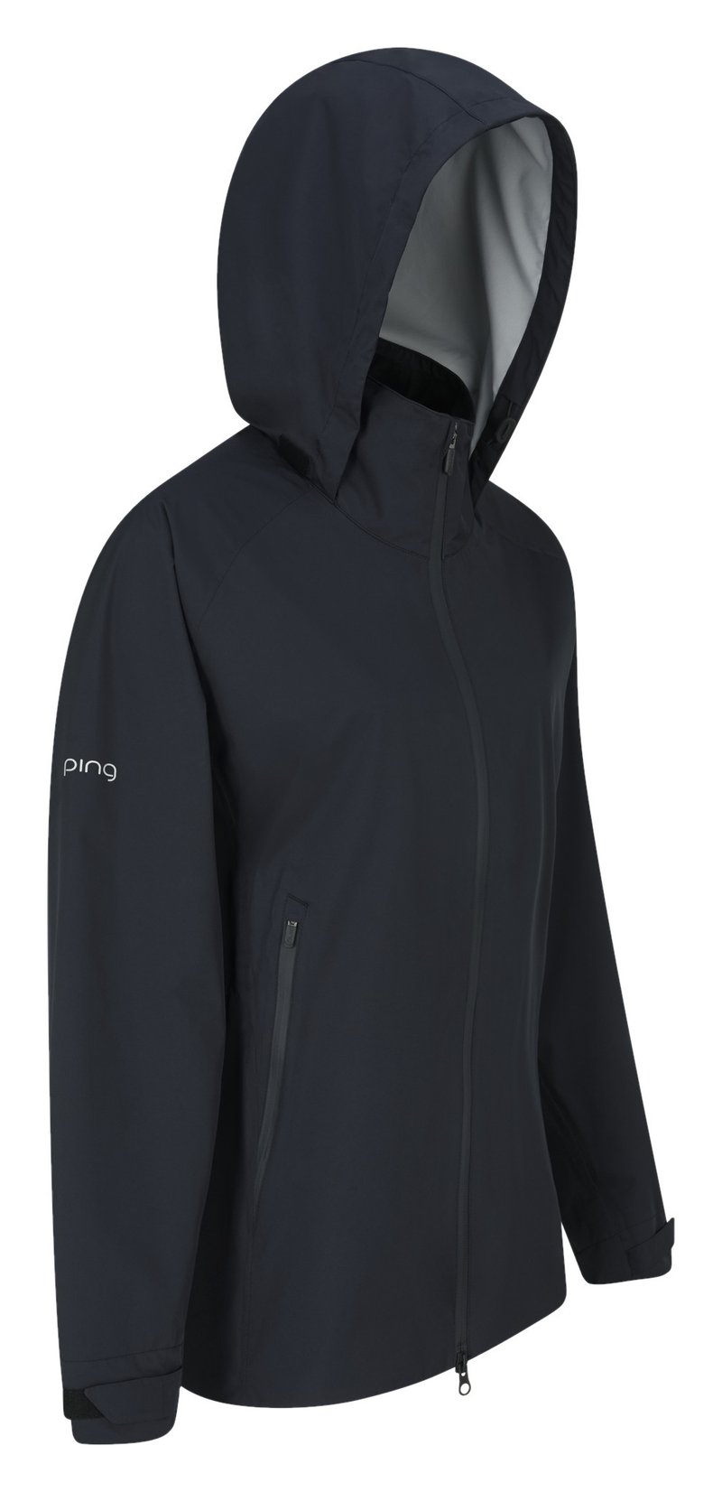 PING AquaDrive chaqueta impermeable de mujer, negra
