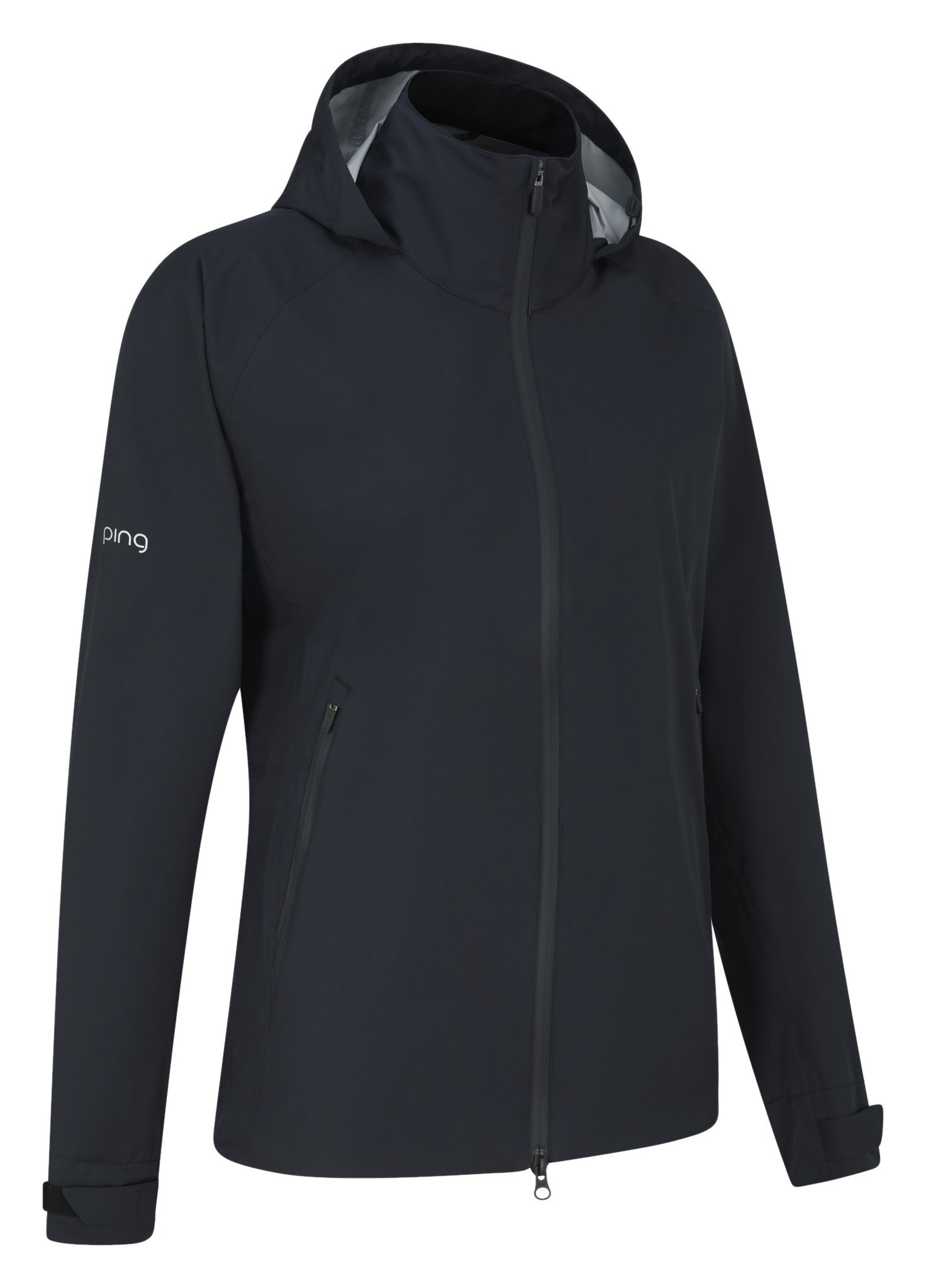 PING AquaDrive chaqueta impermeable de mujer, negra