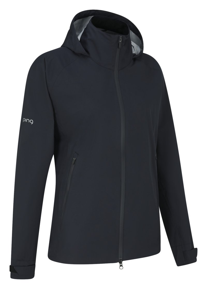 PING AquaDrive chaqueta impermeable de mujer, negra