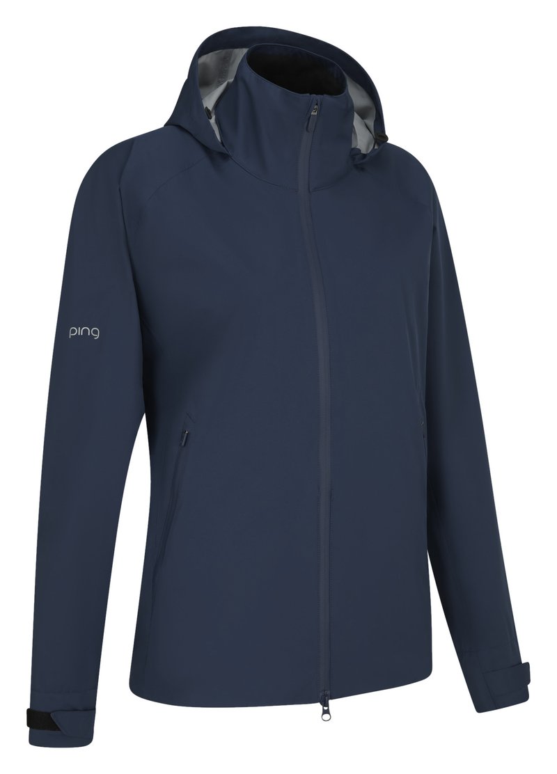 PING AquaDrive chaqueta impermeable de mujer, oxford blue