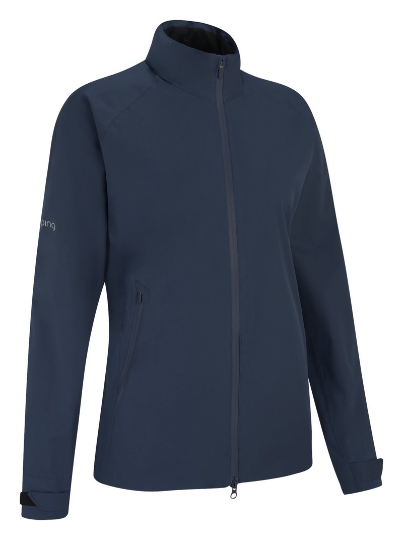 PING AquaDrive chaqueta impermeable de mujer, oxford blue