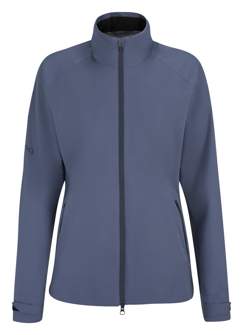 PING AquaDrive chaqueta impermeable de mujer, azul índigo
