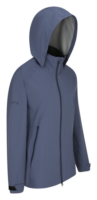 PING AquaDrive chaqueta impermeable de mujer, azul índigo