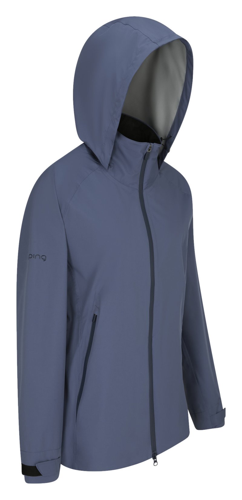 PING AquaDrive chaqueta impermeable de mujer, azul índigo