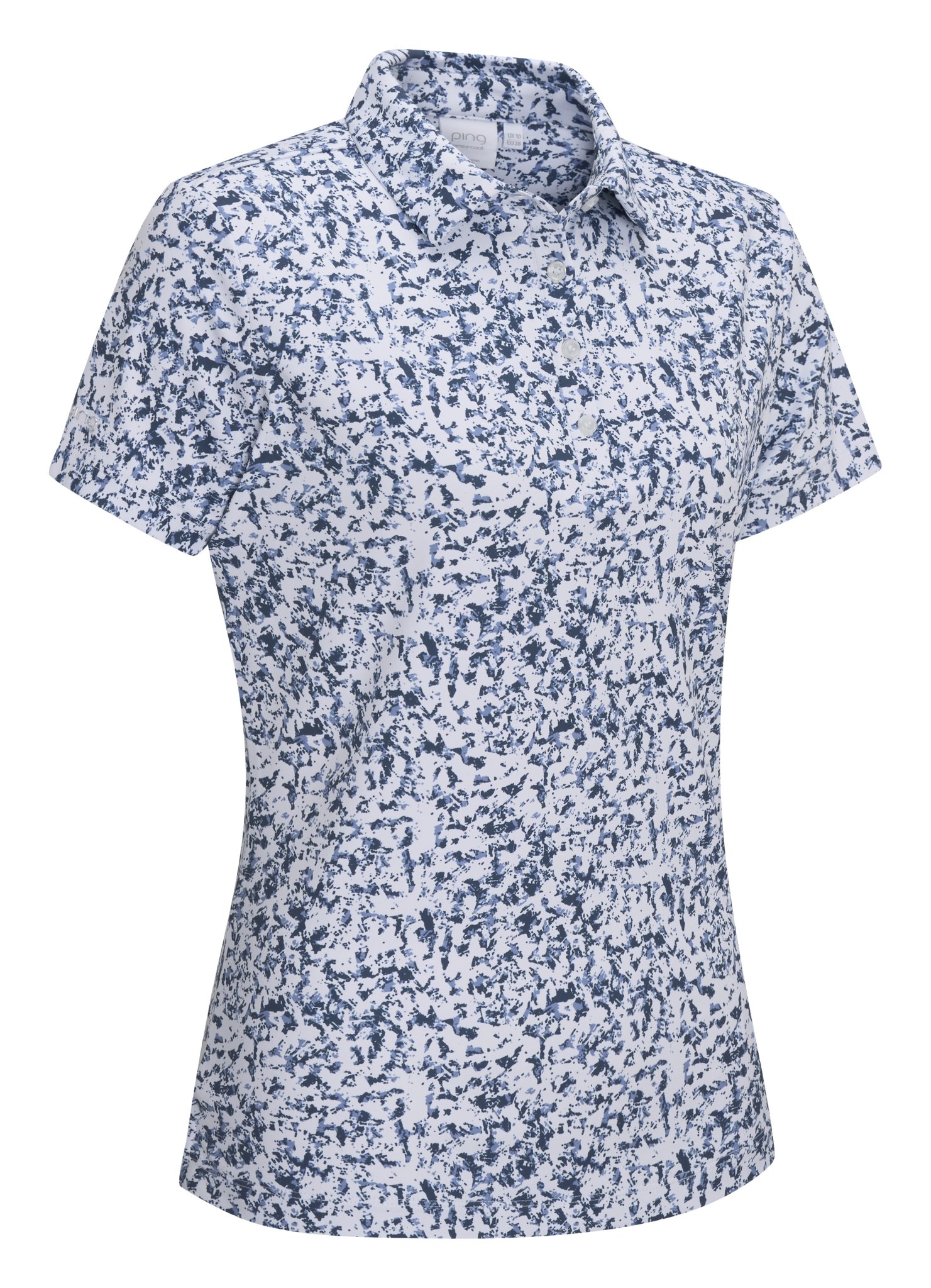 PING Mave polo de mujer, blanco multicolor